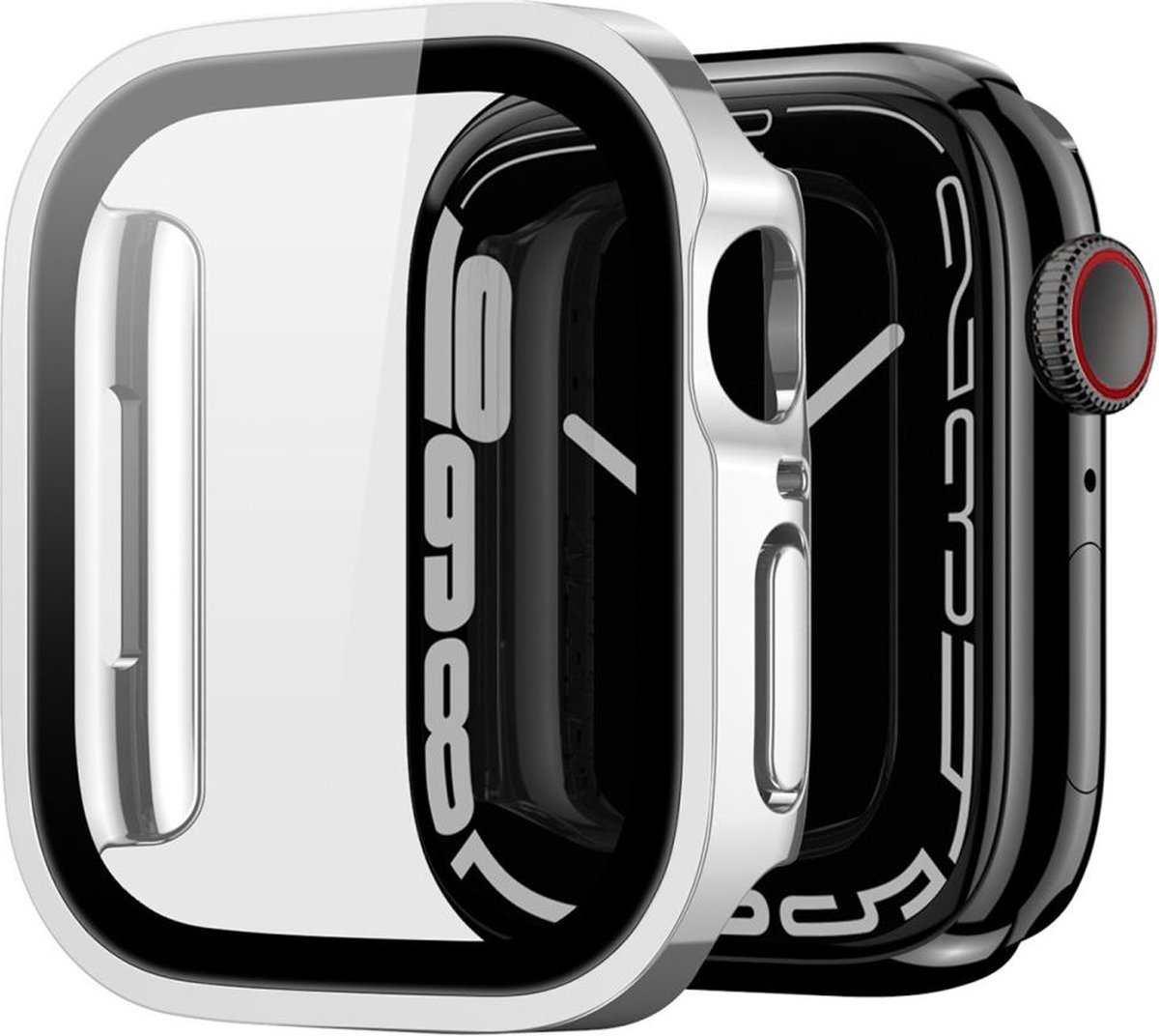 Dux Ducis Hamo Hoesje Geschikt voor Apple Watch 44MM - Full Protect - Zilver