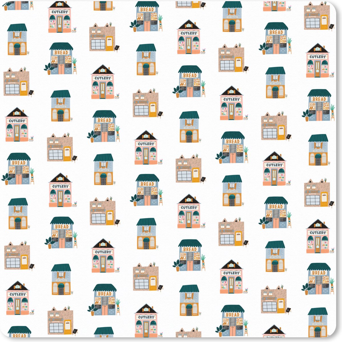 Muismat XXL 40x40 cm - Bureau onderlegger - Bureau mat Huis - Patronen - Kleuren - Bureaumat - Gaming mousepad xl - Bureaulegger groot - Computer deskmat