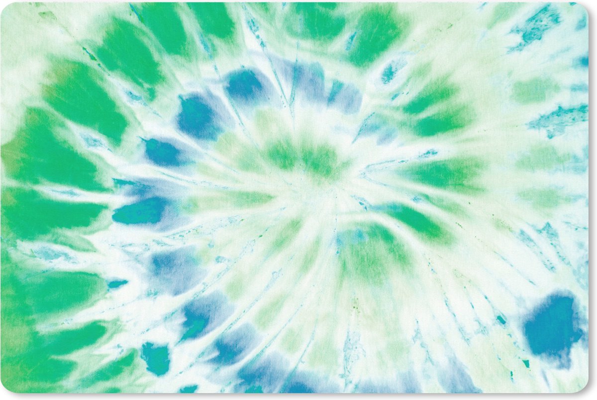 Muismat XXL 120x80 cm - Bureau onderlegger - Bureau mat Zomer - Tie dye - Hippie - Bureaumat - Gaming mousepad xl - Bureaulegger groot - Computer deskmat