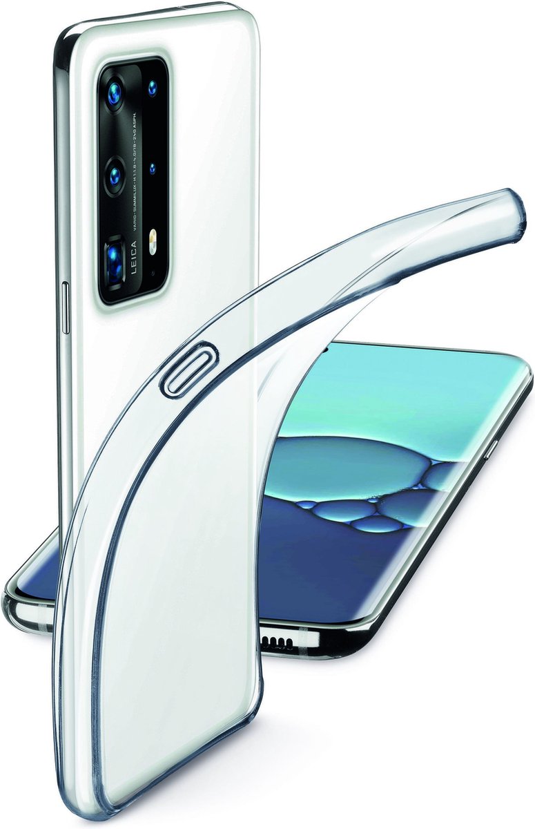 Cellularline - Telefoonhoes, telefooncover, telefoon back cover Huawei P40, transparant