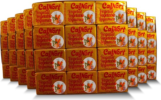 CalNort | 4 x 36 Groentebouillon blokjes a 10 gram | Vegetable, Groenten | Halal | Multipack | EU product