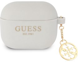 Guess Charms Silicone Case voor Apple Airpods 3 - Grijs