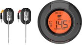 Digitale Bluetooth Dome thermometer met 2 probes en 4 poorten - waterdicht