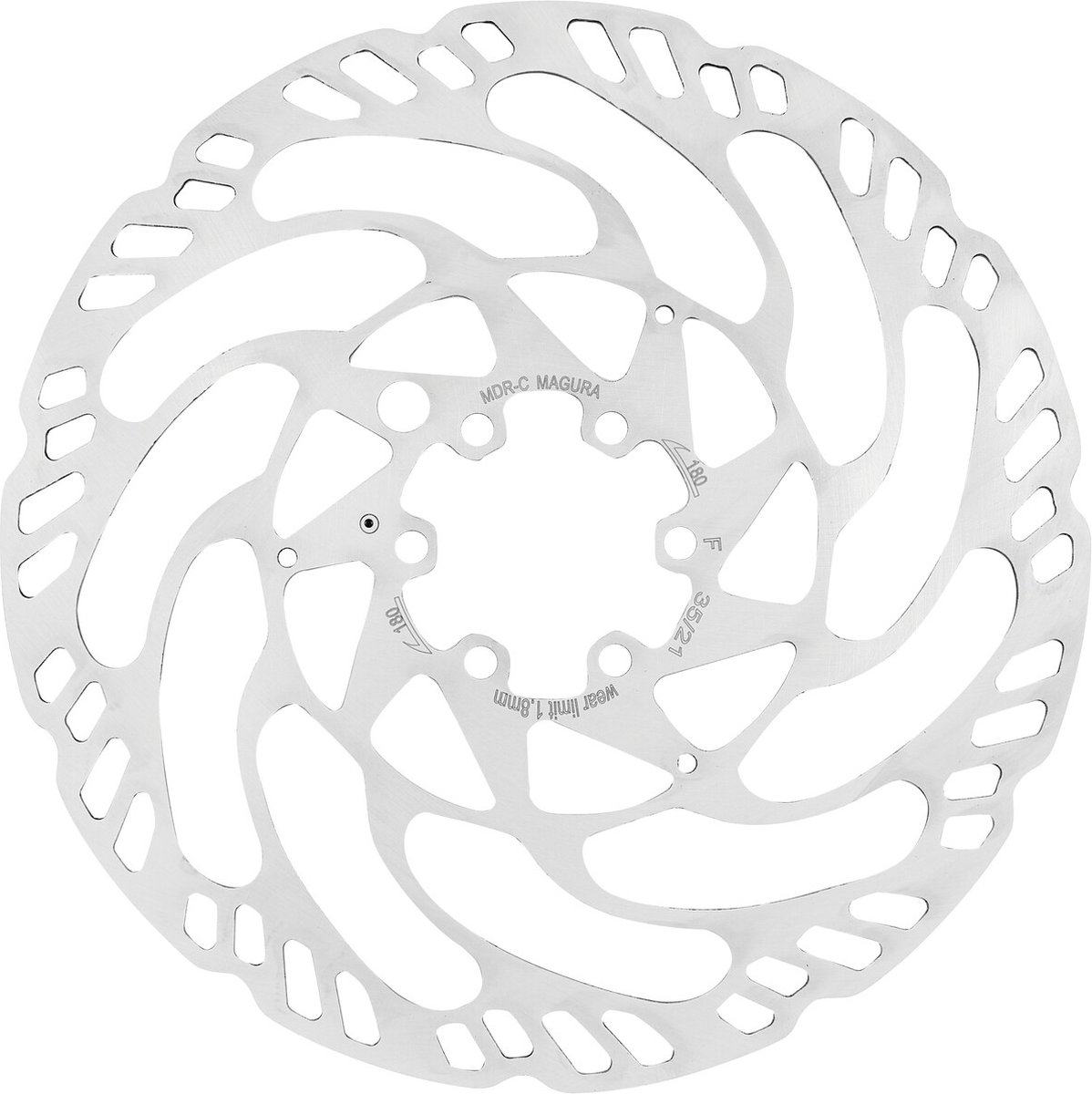 Magura remschijf MDR-C 6gts 203mm zilver