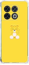 TPU Case OnePlus 10 Pro Smartphone hoesje met doorzichtige rand Baby Leopard
