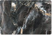 Tapis de souris XXL - Sous-main - Tapis de bureau - Marbre - Zwart - Or - Motif - 120x80 cm - Tapis de souris XXL
