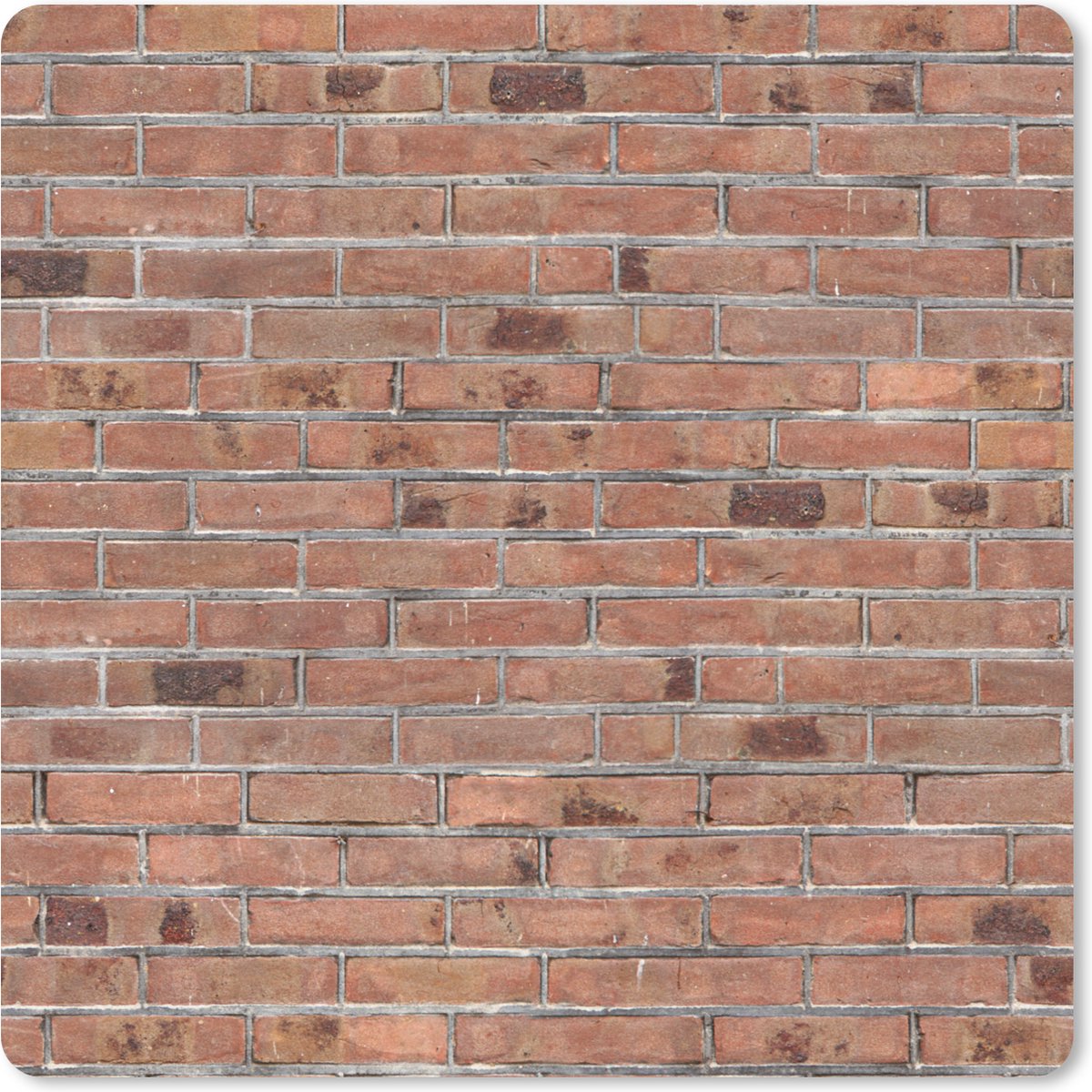 Muismat XXL 40x40 cm - Bureau onderlegger - Bureau mat Patroon - Muur - Baksteen - Bureaumat - Gaming mousepad xl - Bureaulegger groot - Computer deskmat