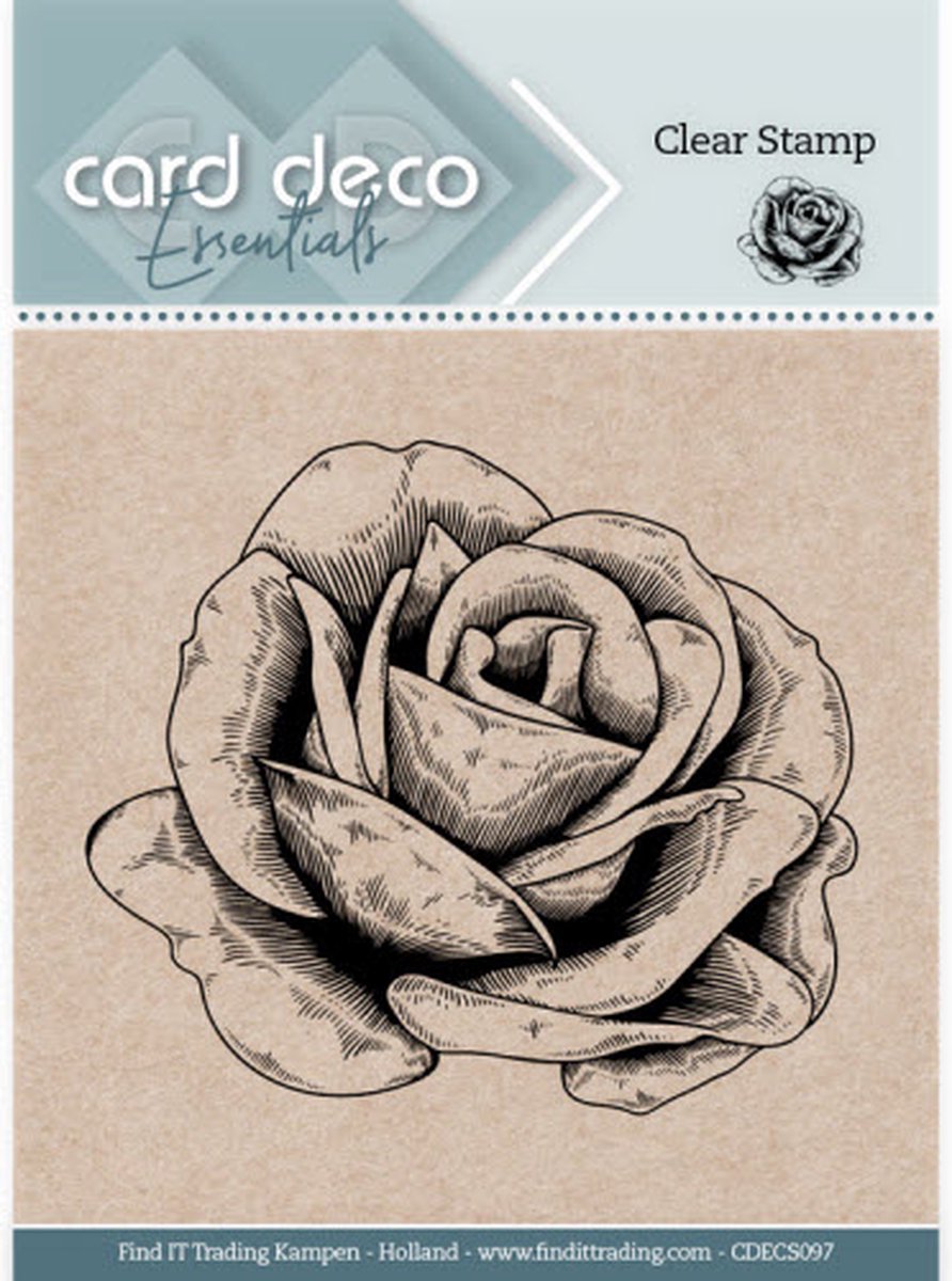 Card Deco Essentials Clear Stamps - Rose