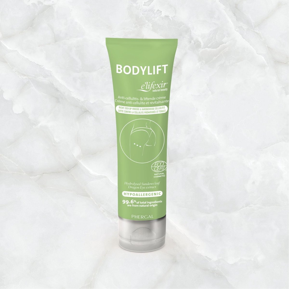 Goedkoopste Bodylift - e'lifexir Natural Beauty - 150ml - Body Toning Crème - Vegan - Microplastic FREE