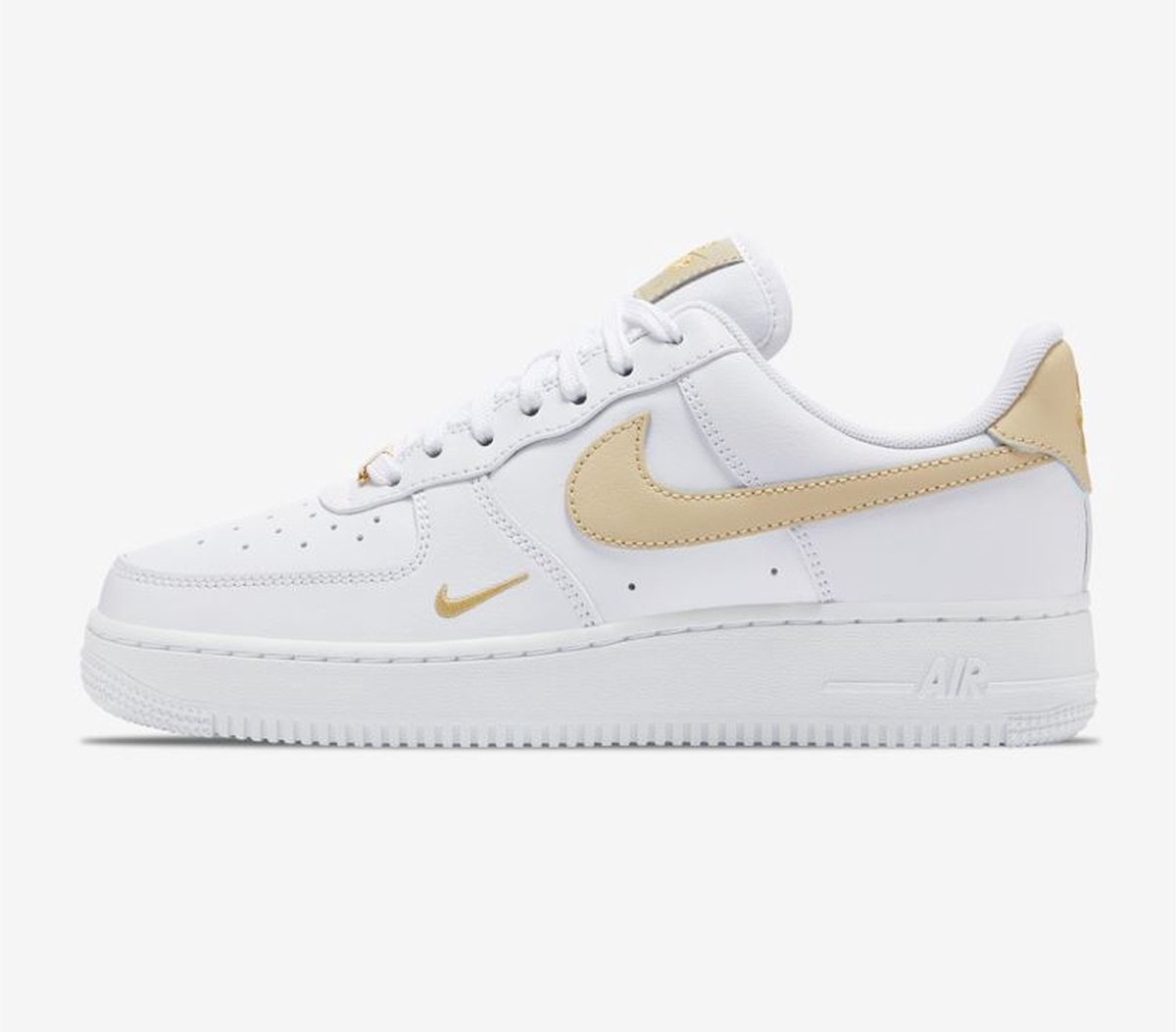 Nike Air Force 1 '07 - Wit/Beige - Taille 39 - Femme | bol