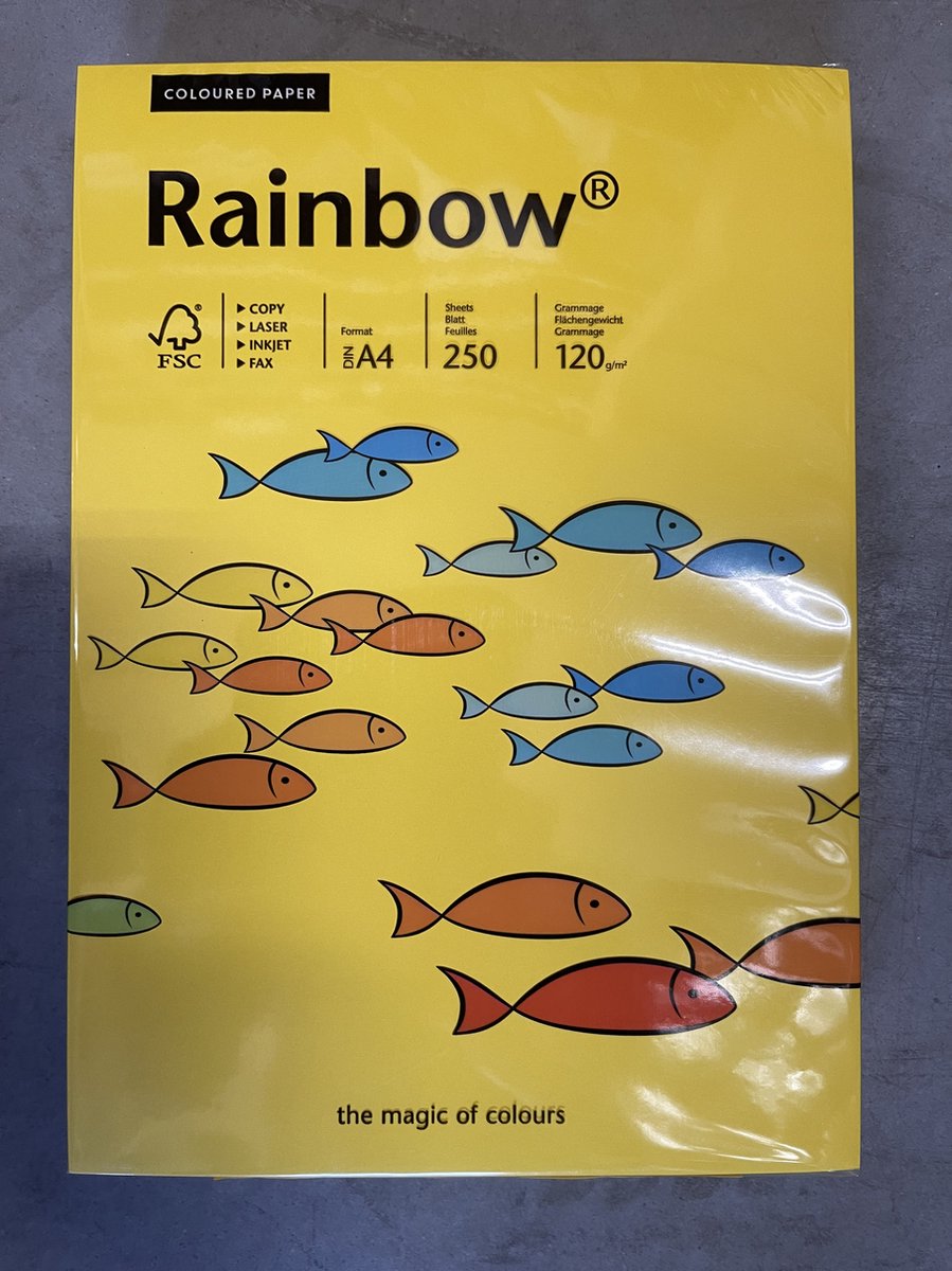 Rainbow 120 gram Kl-18 intensief geel