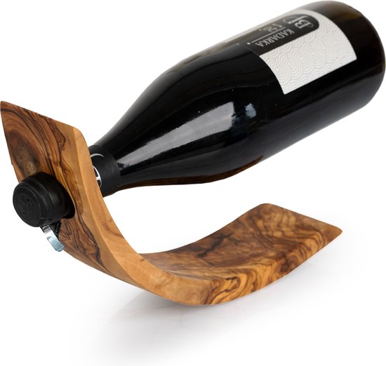 HappyWoods - Porte-vin en bois - Porte-bouteille de vin en bois d'olivier -  Porte-vin... | bol.com