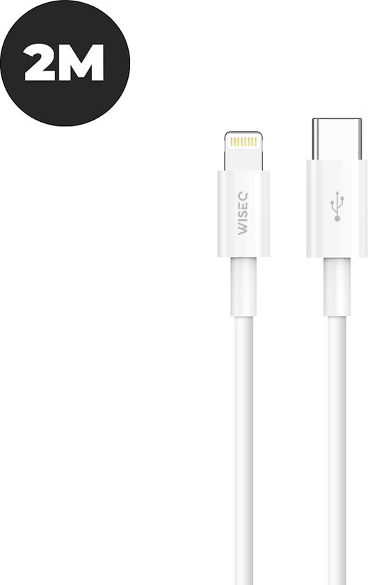 Câble iPhone 2 Mètres adapté pour Apple iPhone 6,7,8,9,11,12 et iPhone 13 -  Câble