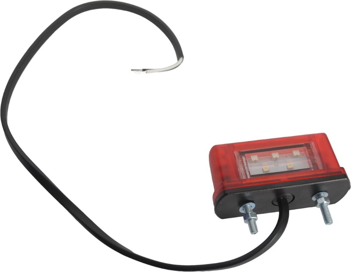 Fristom LED kentekenverlichting 83x40x30mm 50cm kabel rood/wit