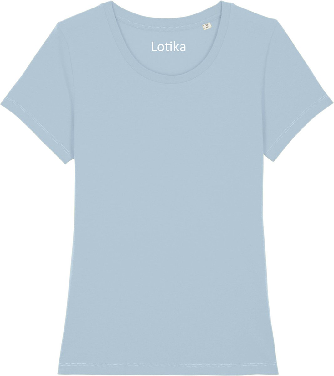 Lotika Yara T-shirt dames biologisch katoen sky blue
