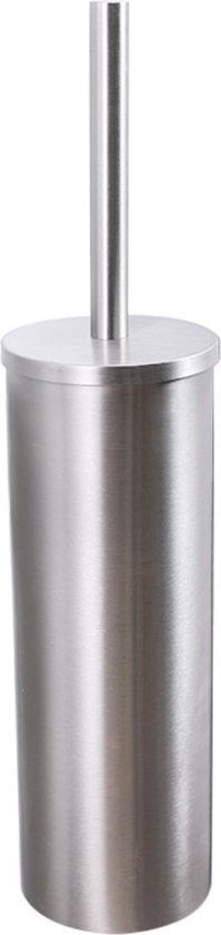 VDN Stainless Toiletborstel met houder - Toiletborstelhouder - Zilver - Wc borstel met houder - RVS - Vrijstaand