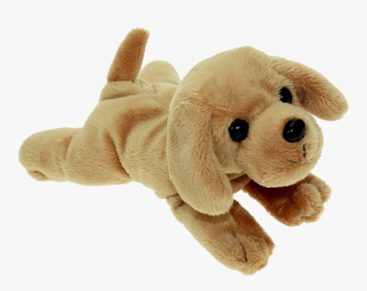 Pluche knuffel dieren Labrador hond blond van 18 cm - Speelgoed honden knuffels - Cadeau voor jongens/meisjes - Cornelissen