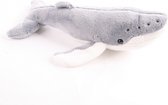 Pluche Bultrug walvis knuffel 24 cm - walvissen knuffelbeesten/dieren