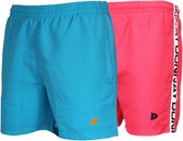 2-Pack Donnay Swimshorts (555900/555950) - Zwembroek - Heren - Sea Blue/Coral - maat M