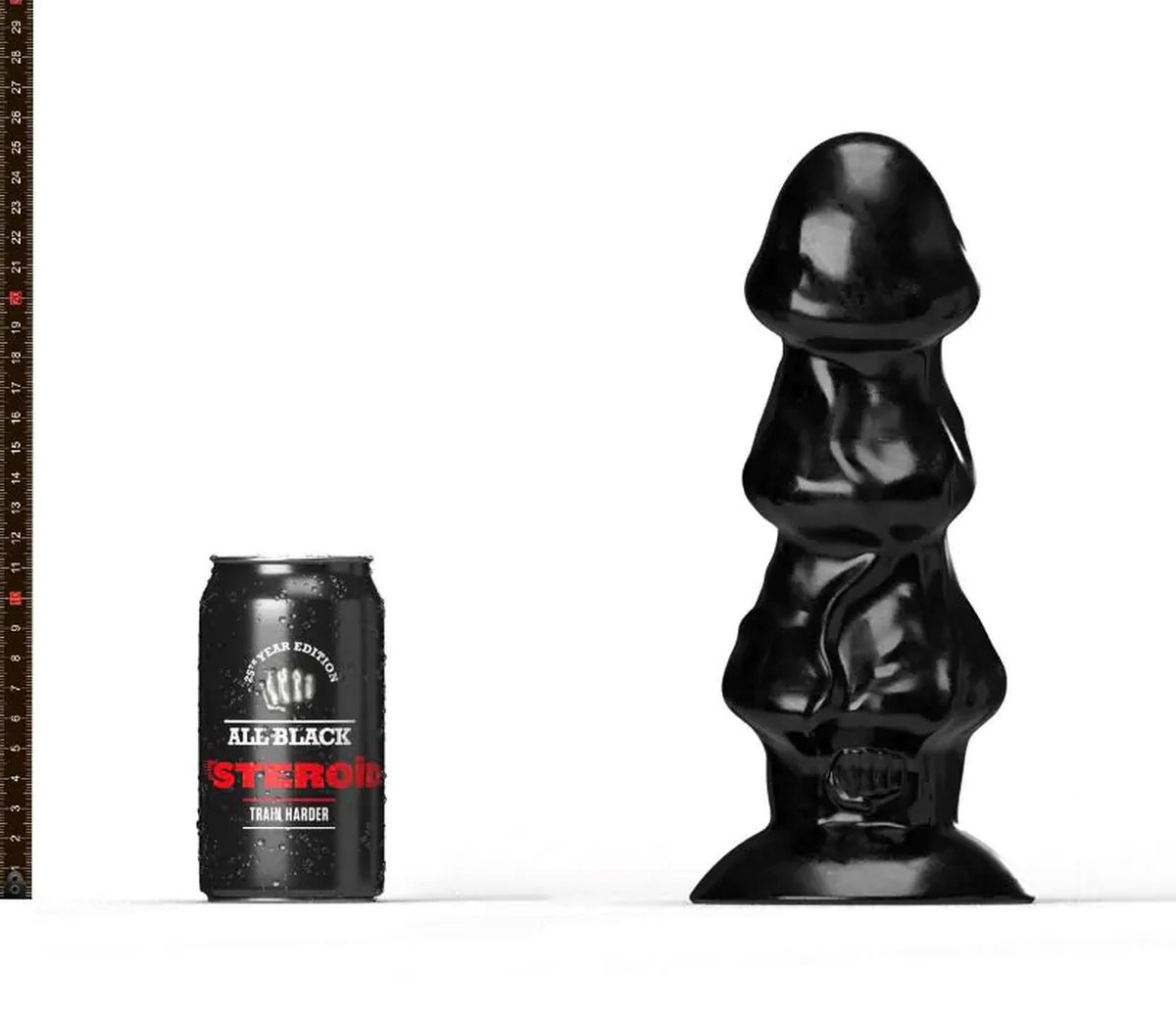 Goedkoopste All Black Steroïd - Shuttlecock - Dildo - 24 x 9 cm - zwart