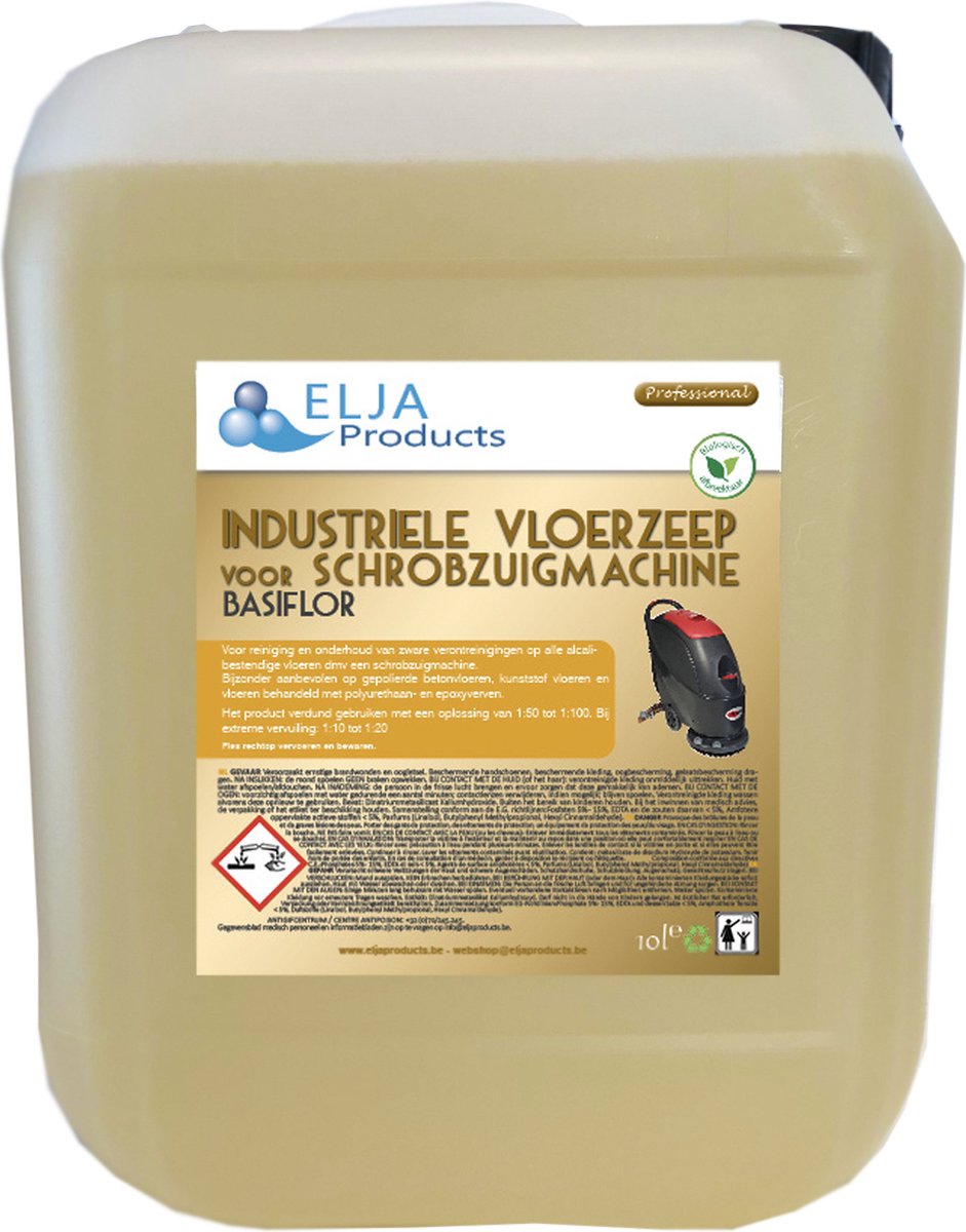 Elja Industriële Vloerzeep voor Schrobzuigmachines | 10L