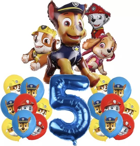 PAW Patrol - - 5 jaar - 29 stuks - Ballonen - verjaardag - Kinderfeestje bol.com