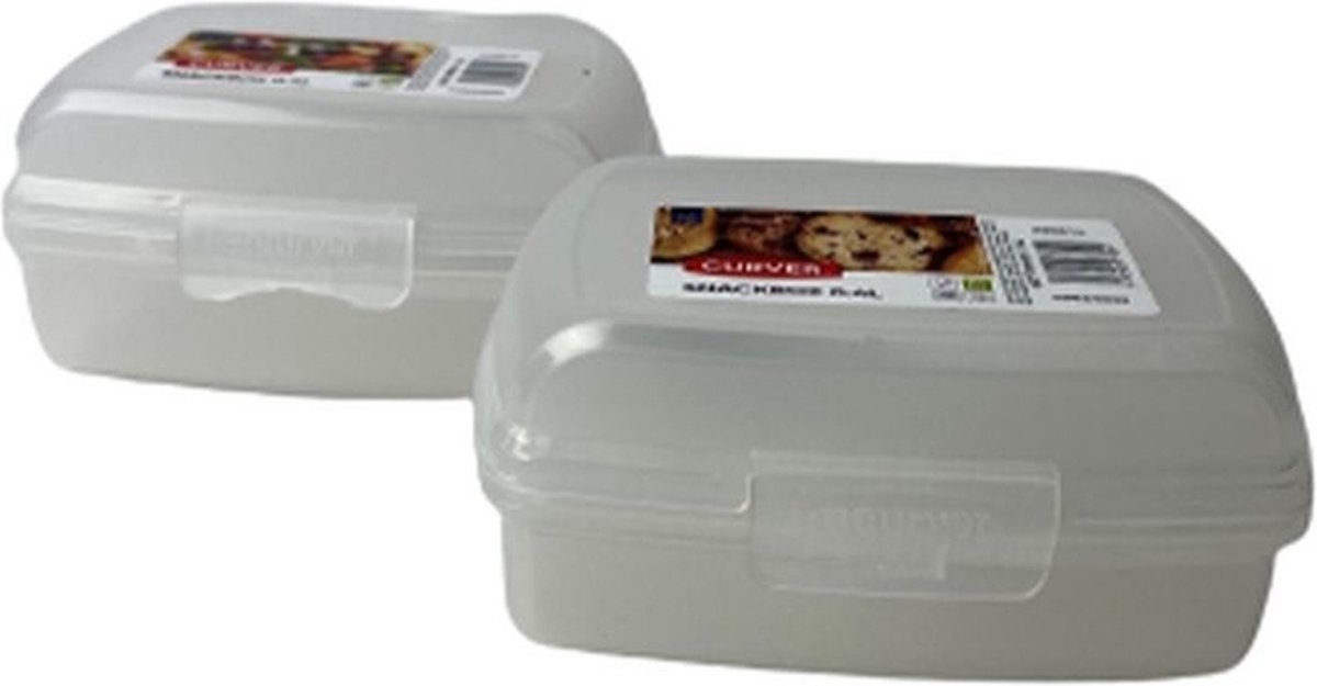 Curver snack box - Wit / Transparent - Plastique - 0,4 ml - Set de 0 -  Boîtes de... | bol
