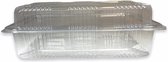 Transparante Bakjes Met Hoge Deksel - 1250ml- 300 stuks - 1250 cc