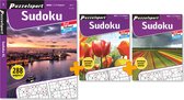 Puzzelsport - Puzzelboekenpakket - 3 puzzelboeken - Sudoku 2-4* - 288 p + 2 puzzelblokken à 224 p