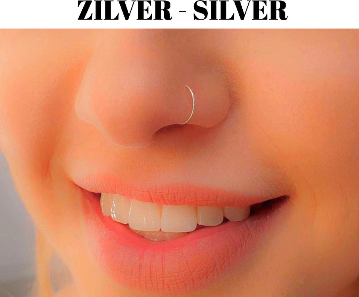 Faux Piercing Nez - Faux Septum Acier Inoxydable - Faux Anneau Anneau  Piercing De Nez... | Bol.com