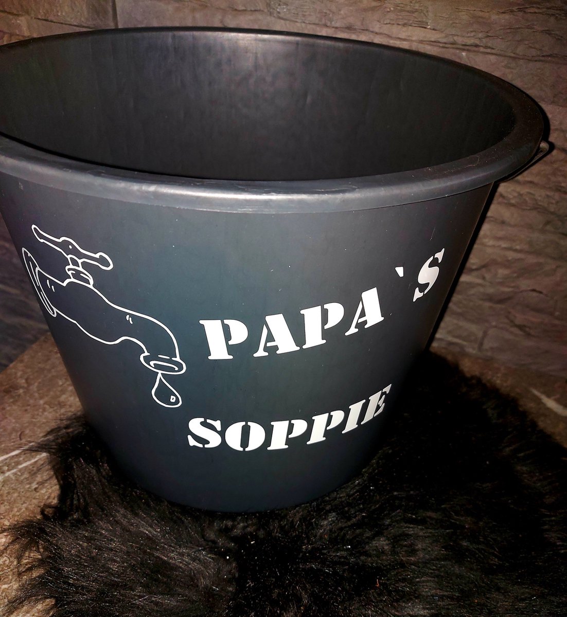 Goedkoopste Bedrukte Emmer met tekst Papa's Soppie