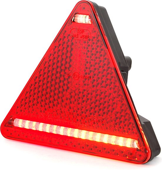 LED MULTIFUNCTIONEEL ACHTERLICHT 12/24V LINKS GEKLEURDE LENS - BLISTER