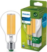 Opgetild Senator Kamer Philips Ultra Efficient LED lamp Transparant - 75 W - E27 - Koelwit licht |  bol.com