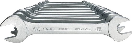 GEDORE 8-011 dubbele steeksleutelset 11-delig 4,5-13 mm