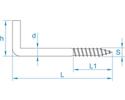 Gebuvolco Schroefduim RVS A2 - 3.45x50x18mm