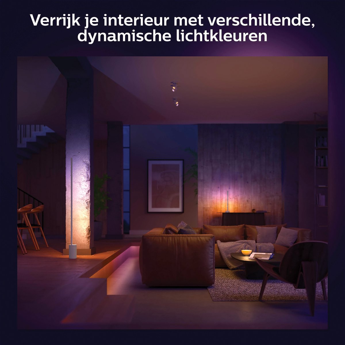 Philips Hue Gradient Signe vloerlamp - White and Color Ambiance - wit - Bluetooth — afbeelding 4