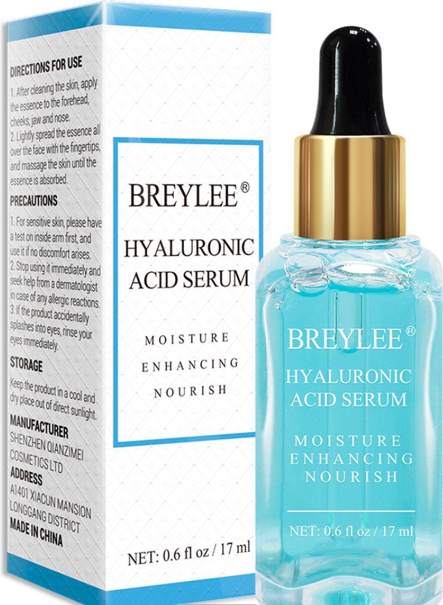 Breylee - Hyaluronic Acid Serum - Gezicht Serum - Anti veroudering- Gezichtsverzorging - Anti Rimpels - Hyaluronzuur