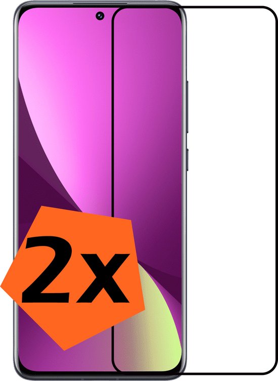 Protecteur d'écran Xiaomi 12 Pro Protect Glas Full Cover - Protecteur d'écran Xiaomi 12 Pro Tempered Glass 3D - 2x