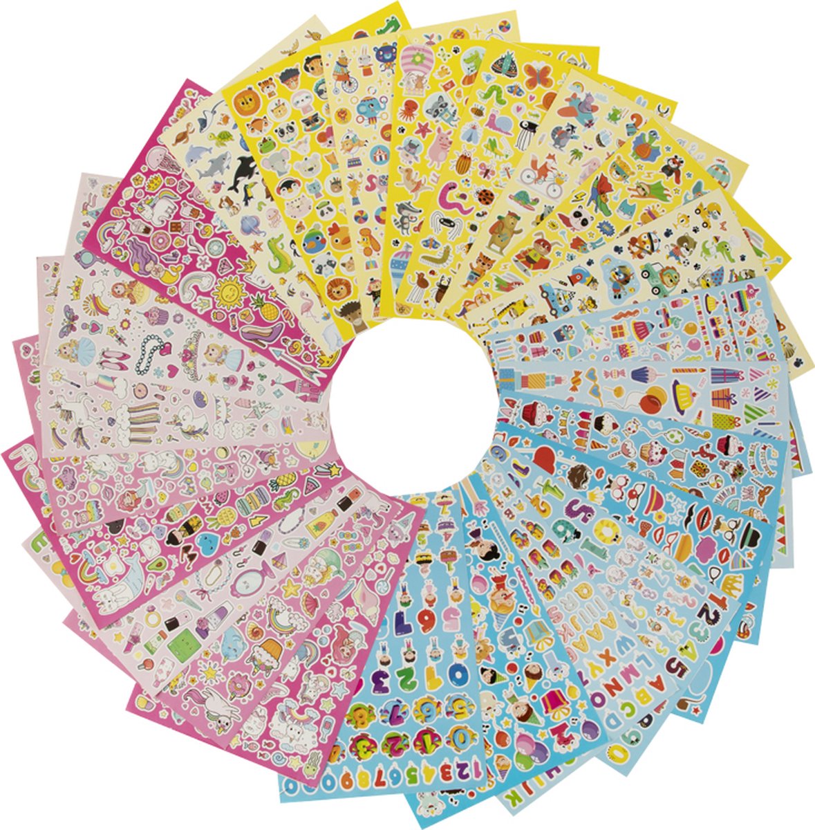 Stickerboek voor Kinderen 3pcs - Stickers Kinderen Knutselen - Stickers Meisjes - Creatief met Stickers Kids - Geschikt als beloningsstickers — afbeelding 8