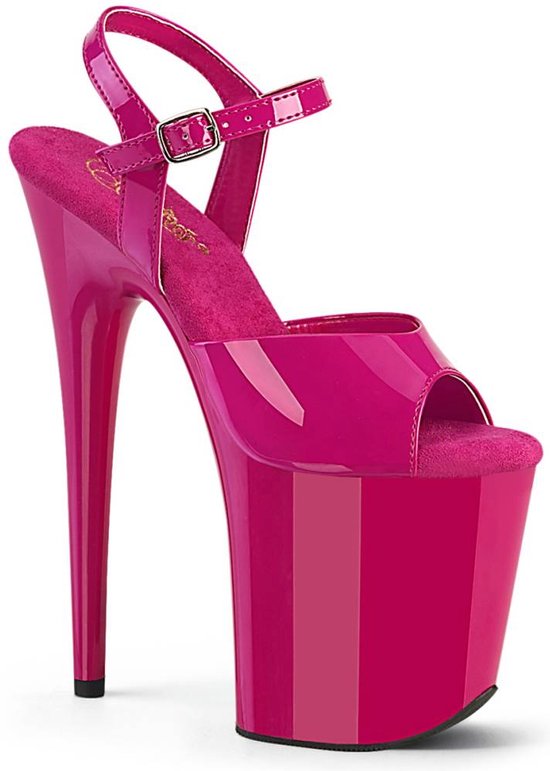 Pleaser - FLAMINGO-809 Sandaal met enkelband, Paaldans schoenen - US 5 - 35 Shoes - Roze