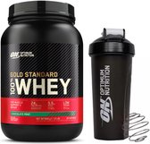 Optimum Nutrition Gold Standard 100% Whey Protein Bundle - Poudre de protéines de chocolat à la menthe + ON Shaker - 900 grammes (28 portions)
