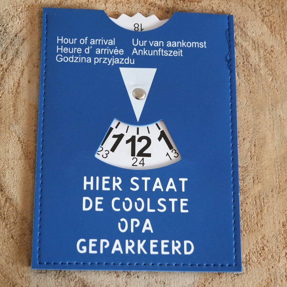 Parkeerschijf - Hier staat de coolste opa geparkeerd - Opa - Vaderdag - Cadeau