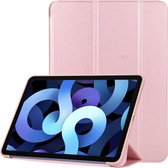 Mobigear Tablethoes geschikt voor Apple iPad Air 5 (2022) Hoes | Mobigear Tri-Fold Gel Bookcase - Roségoud