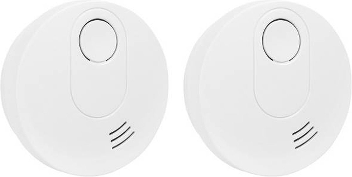 Smartwares rookmelder - FSM12102 - 10 jarige batterij - Testknop - 2 stuks