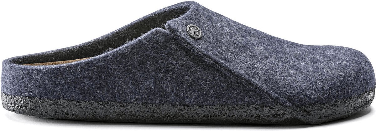Birkenstock Zermatt Pantoffels Dark Narrow-fit Wolvilt Blauw
