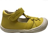 Naturino velcro fleur pare-chocs cuir sandales fermées Jip jaune taille 21