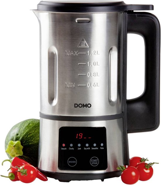 Domo DO716BL - Machine à soupe XL - 2.2L - Affichage LED