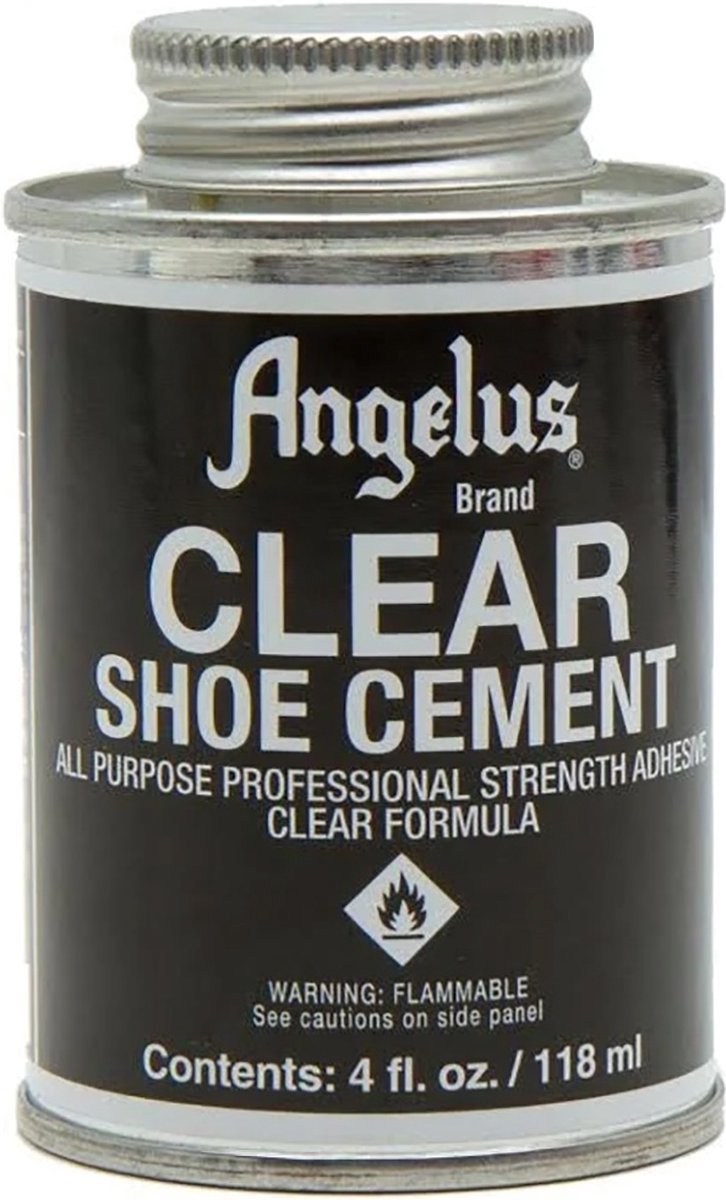 Angelus Clear Shoe Cement - schoenen lijm - professionele sterkte - transparant - 118 ml - Angelus