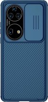 Telefoonhoesje geschikt voor Huawei P50 / P50E - Nillkin CamShield Pro Case - Blauw