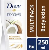 Dove Restoring Body Lotion - 6 x 250ml - Voordeelverpakking